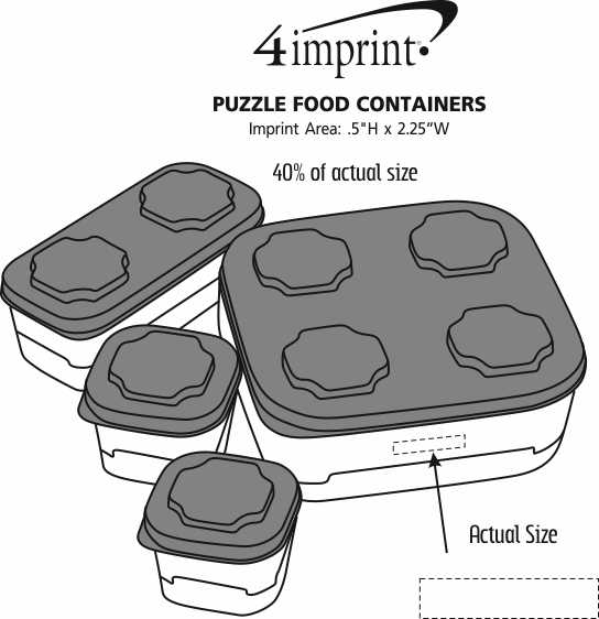 Puzzle Food Containers 139784