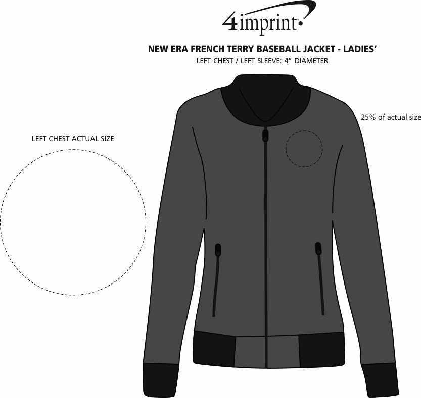 New Era French Terry Baseball Jacket Ladies' 144837L