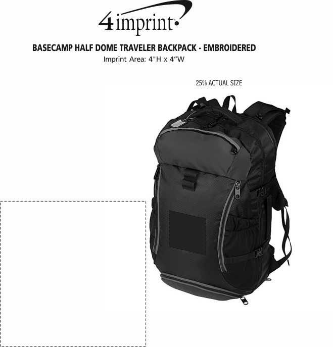 Basecamp Half Dome Traveler Backpack Embroidered 155128E