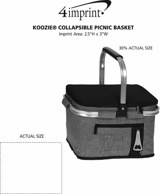 Koozie® Collapsible Picnic Basket 160932