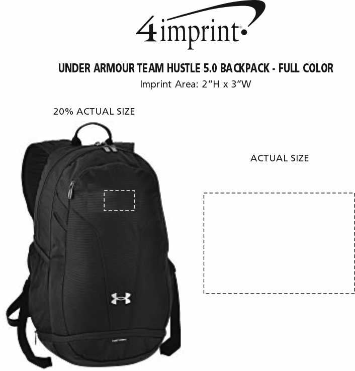 Under Armour Team Hustle 5.0 Backpack Full Color 164458FC