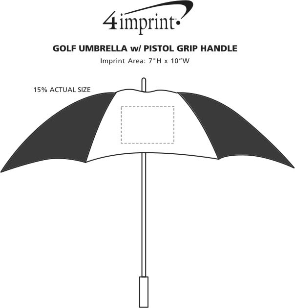 Golf Umbrella with Grip Handle 58" Arc 4724