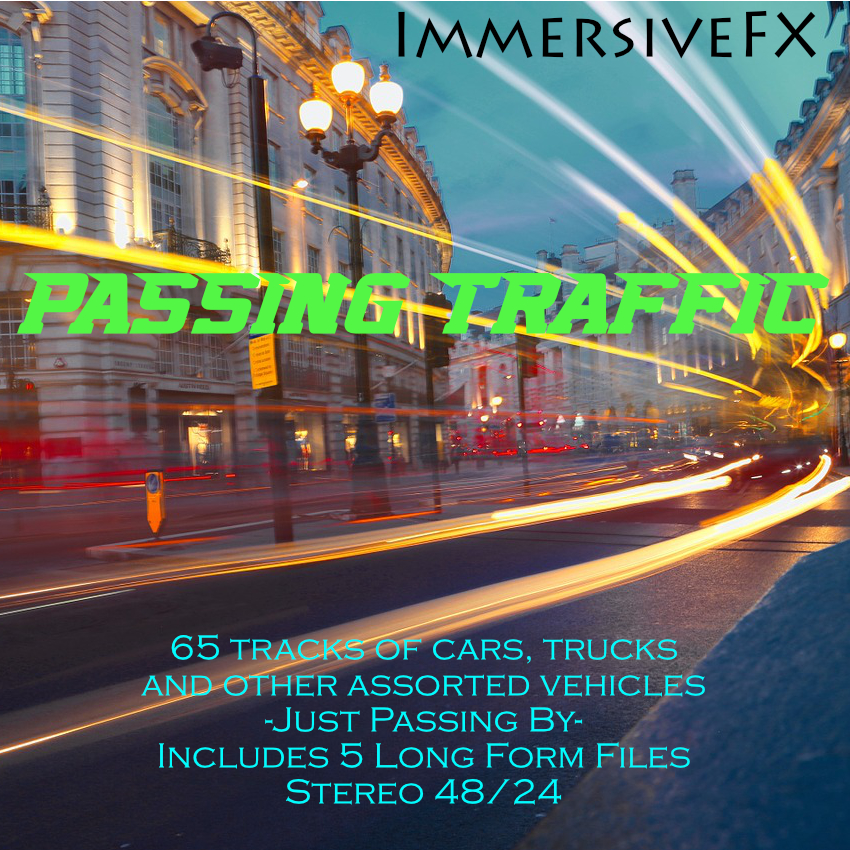 Passing Traffic Traffic Sound Effects Library