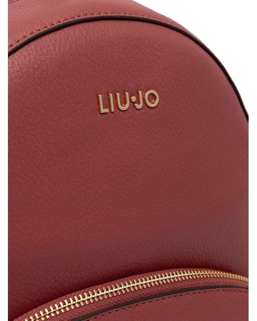 Liu Jo LogoLettering Backpack in Red Lyst
