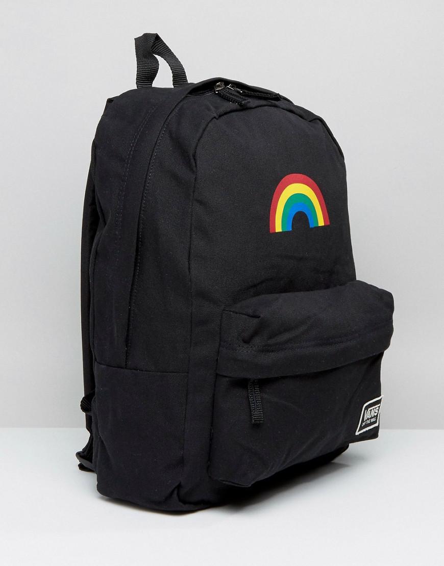 Vans Cotton Rainbow Backpack In Black Lyst