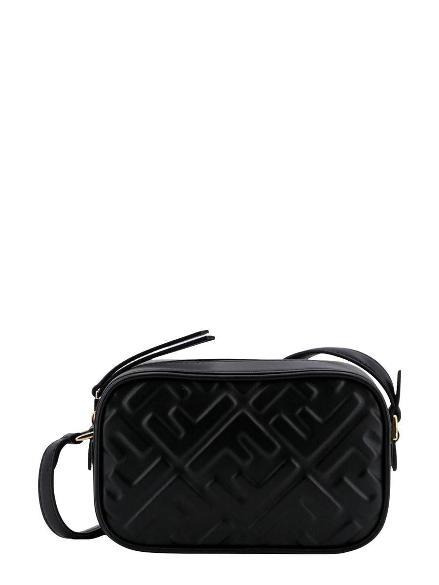 Fendi Ff Mini Leather Camera Bag in Black Lyst
