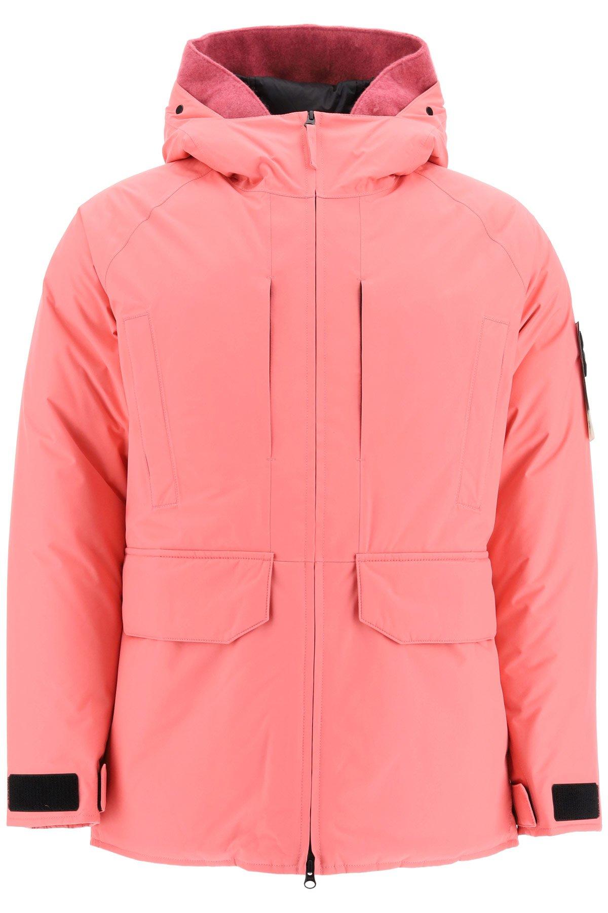 Stone Island Felt Goretex Ripstop Down Jacket in Pink for Men Lyst