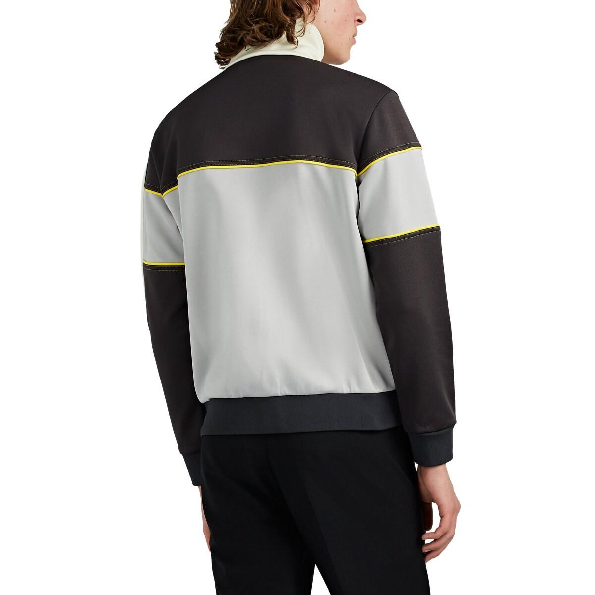 Givenchy Synthetic Colorblocked Techjersey Track Jacket in Gray for