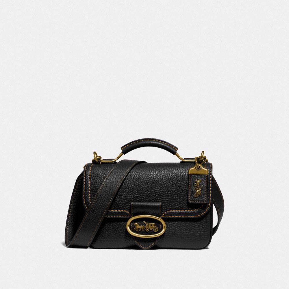 COACH Leather Riley Top Handle 22 in b4/Black (Black) Lyst