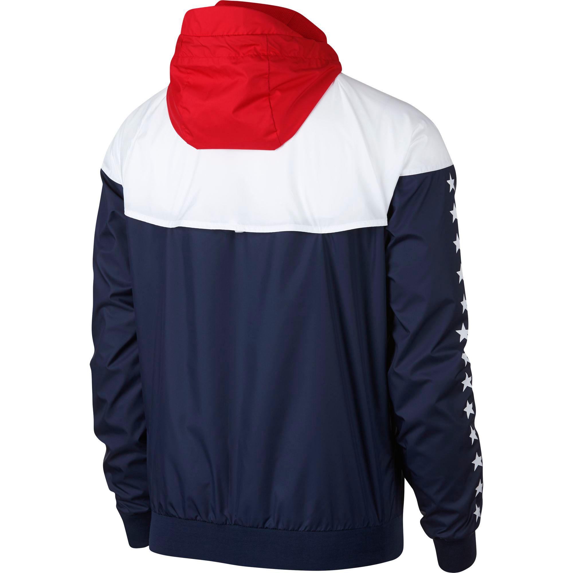 Nike Synthetic Sportswear Usa Windrunner Jacket in Midnight Navy/White