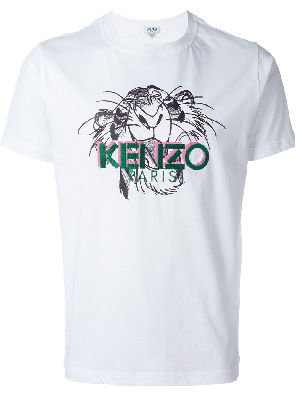 KENZO Cotton 'jungle ' Tshirt in White for Men Lyst