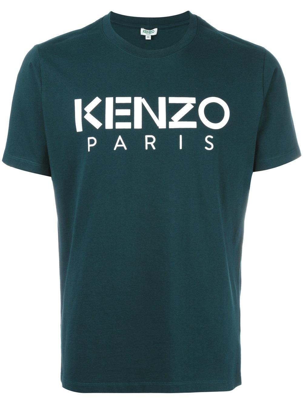 Kenzo Paris Tshirt in Green for Men Lyst