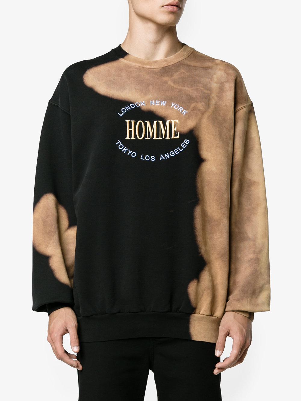 Balenciaga Oversized Homme Sweatshirt in Black for Men Lyst