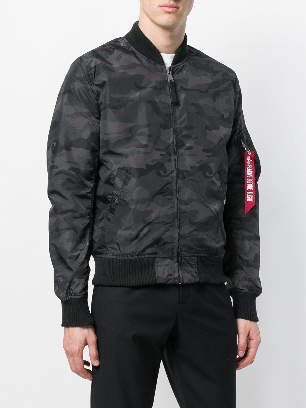 Alpha Industries Remove Before Flight Jacket in Black Lyst