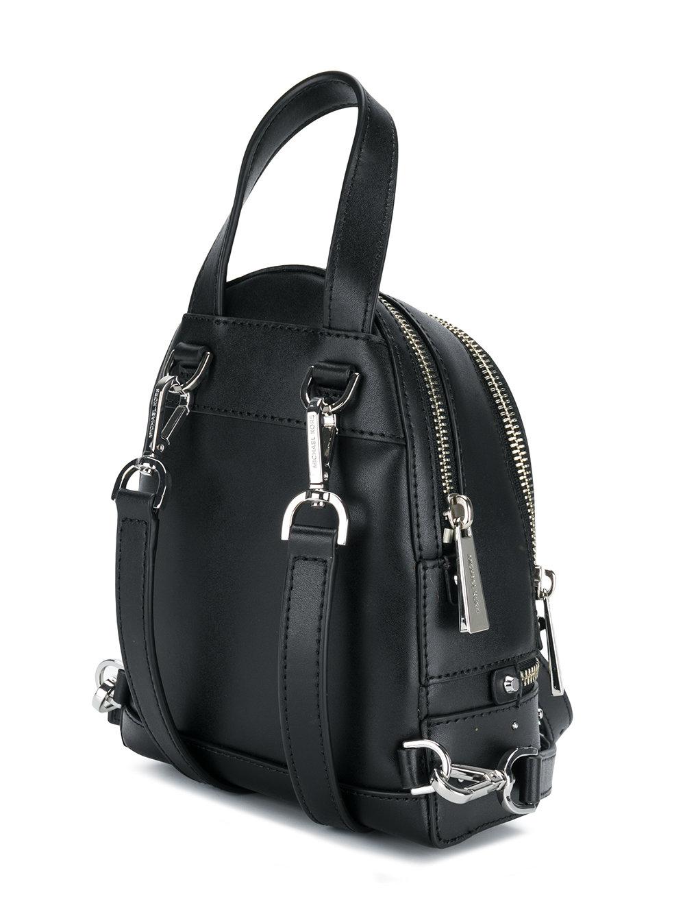 MICHAEL Michael Kors Leather Rhea Mini Backpack in Black Lyst
