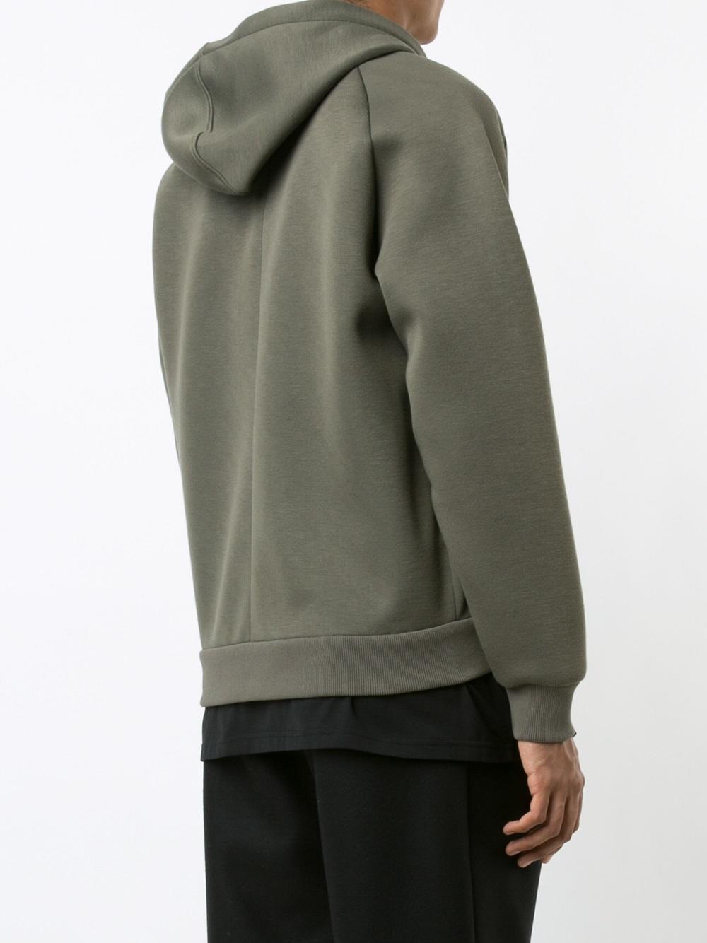 Givenchy Logo Plaque Hoodie in Green for Men Lyst