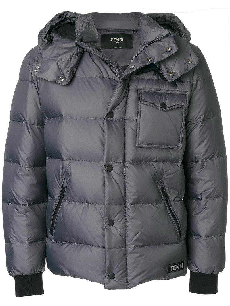 Fendi Synthetic Bag Bugs Jacket in Grey (Gray) for Men Lyst