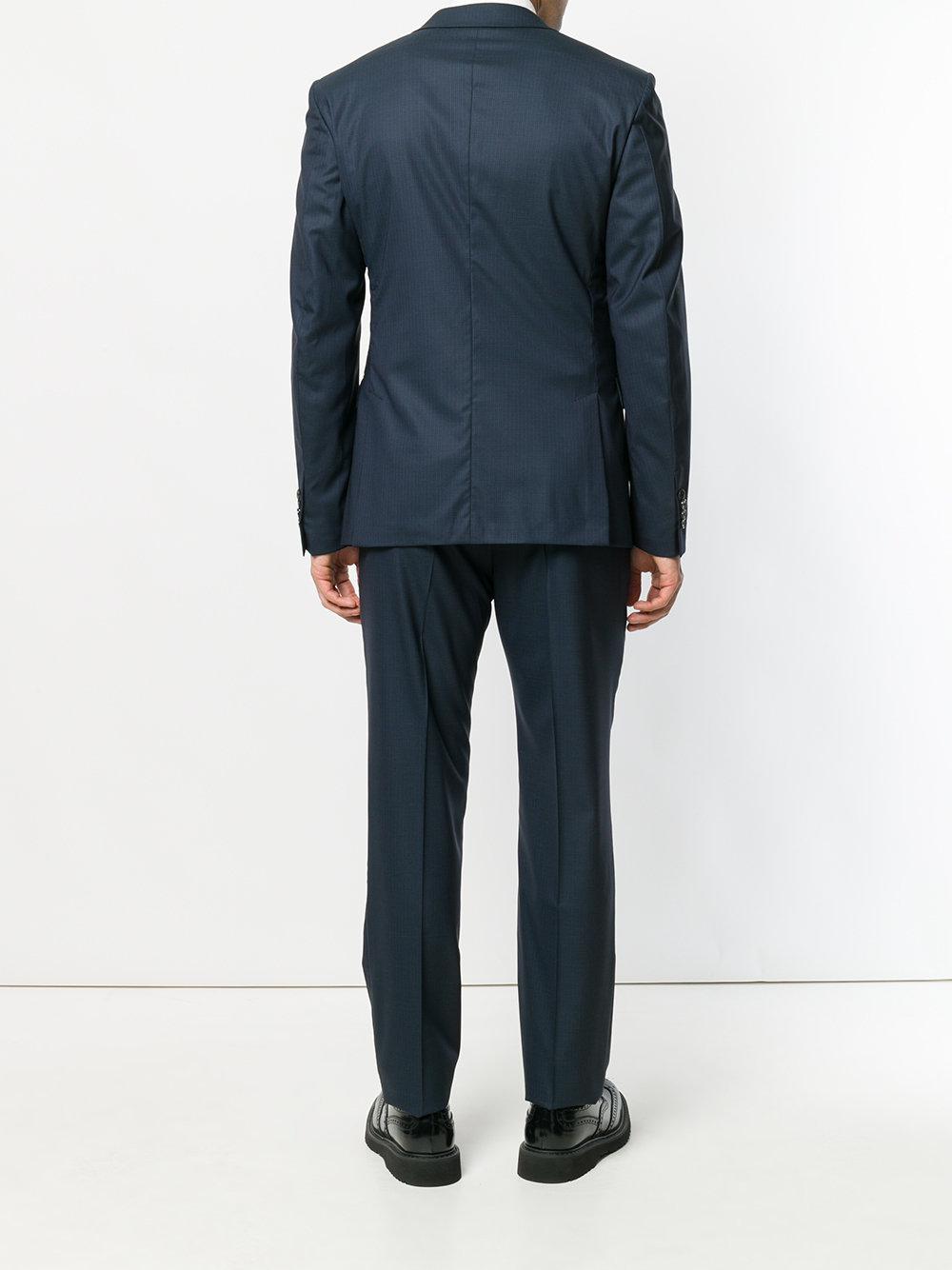 Prada Wool Slim Fit Formal Suit in Blue for Men Lyst