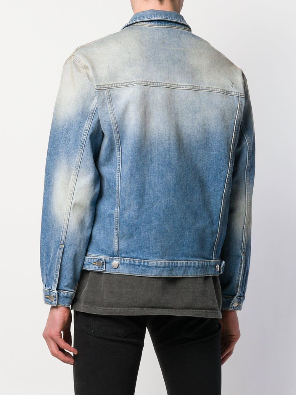 Represent Washed Denim Jacket in Blue for Men Lyst