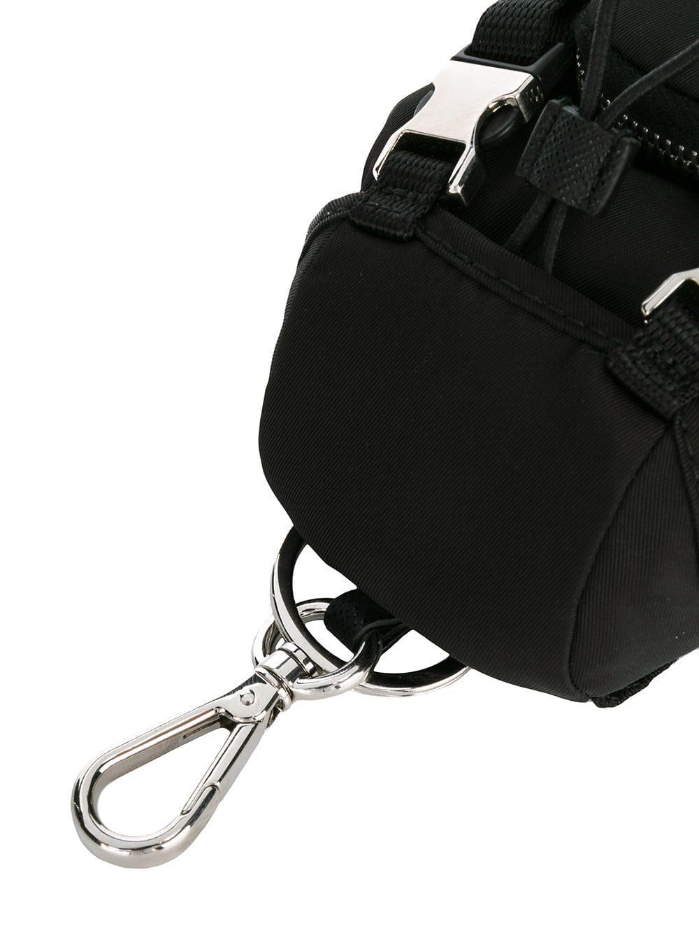 Prada Mini Backpack Keyring in Black Lyst