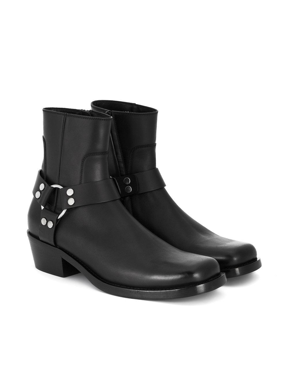 Balenciaga Leather Santiag Boots in Black for Men Lyst