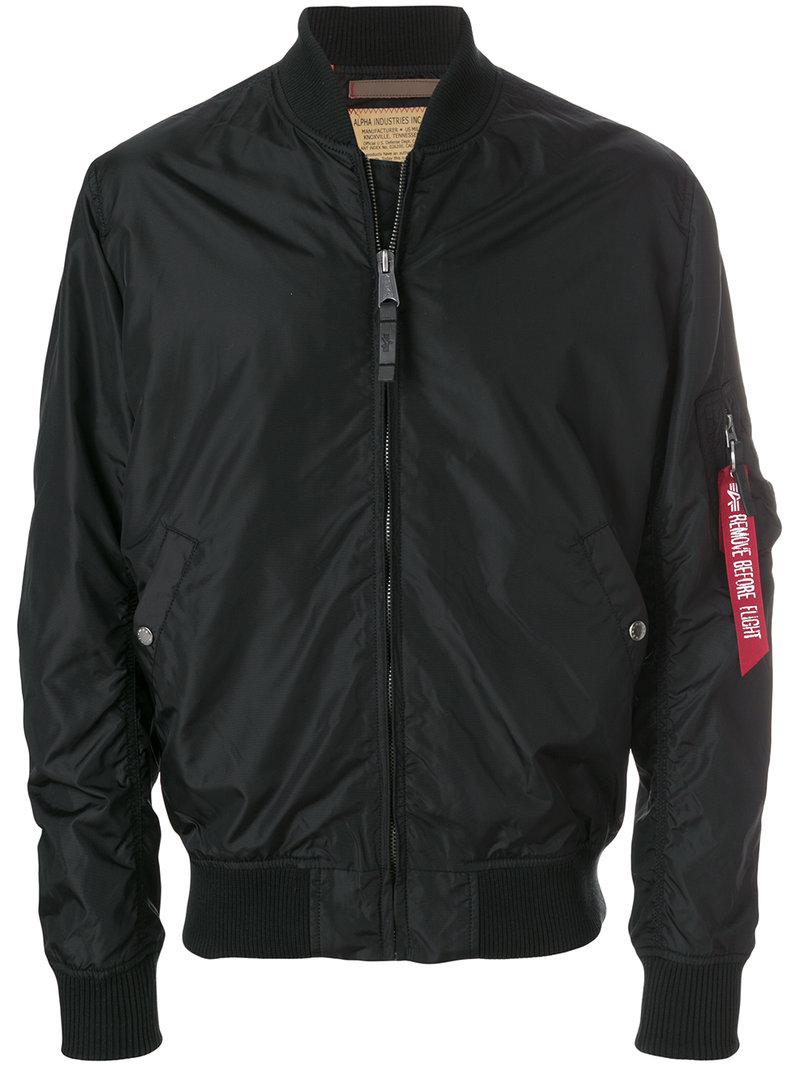 Alpha Industries Remove Before Flight Jacket in Black for Men Lyst