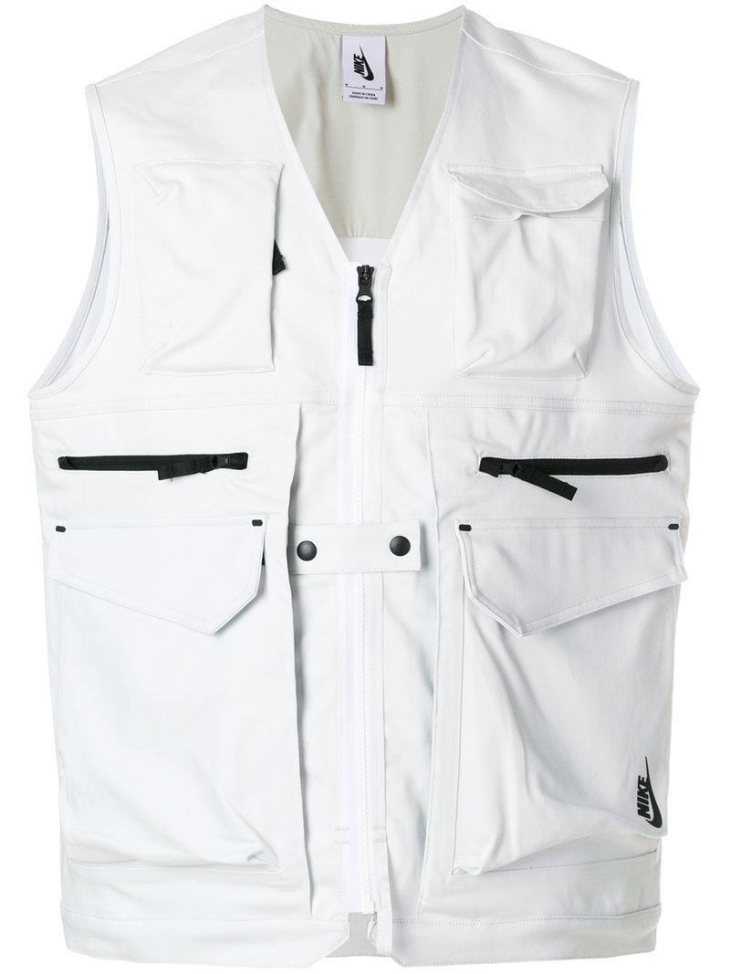Nike Cotton Utility Vest in White for Men Lyst