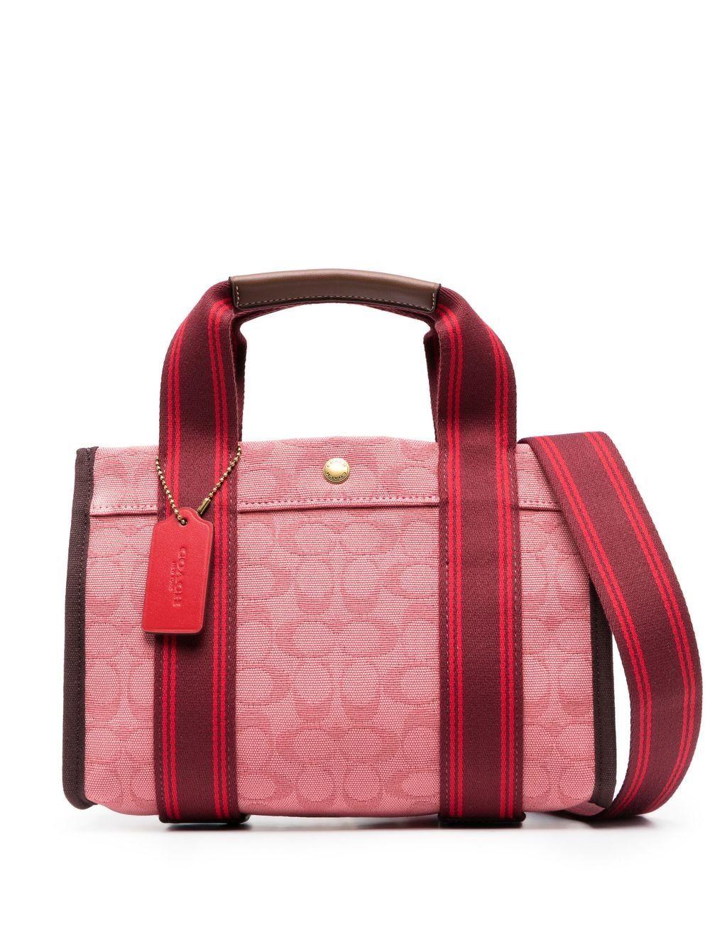 COACH Flip 27 Monogram Tote Bag in Red Lyst