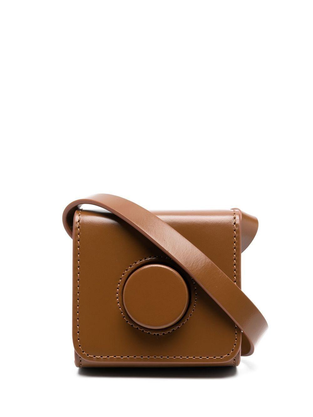 Lemaire Leather Mini Camera Bag in Brown Lyst UK