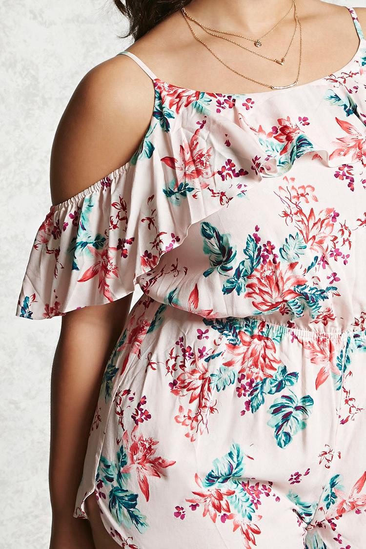 Forever 21 Plus Size Floral Swim Coverup Lyst