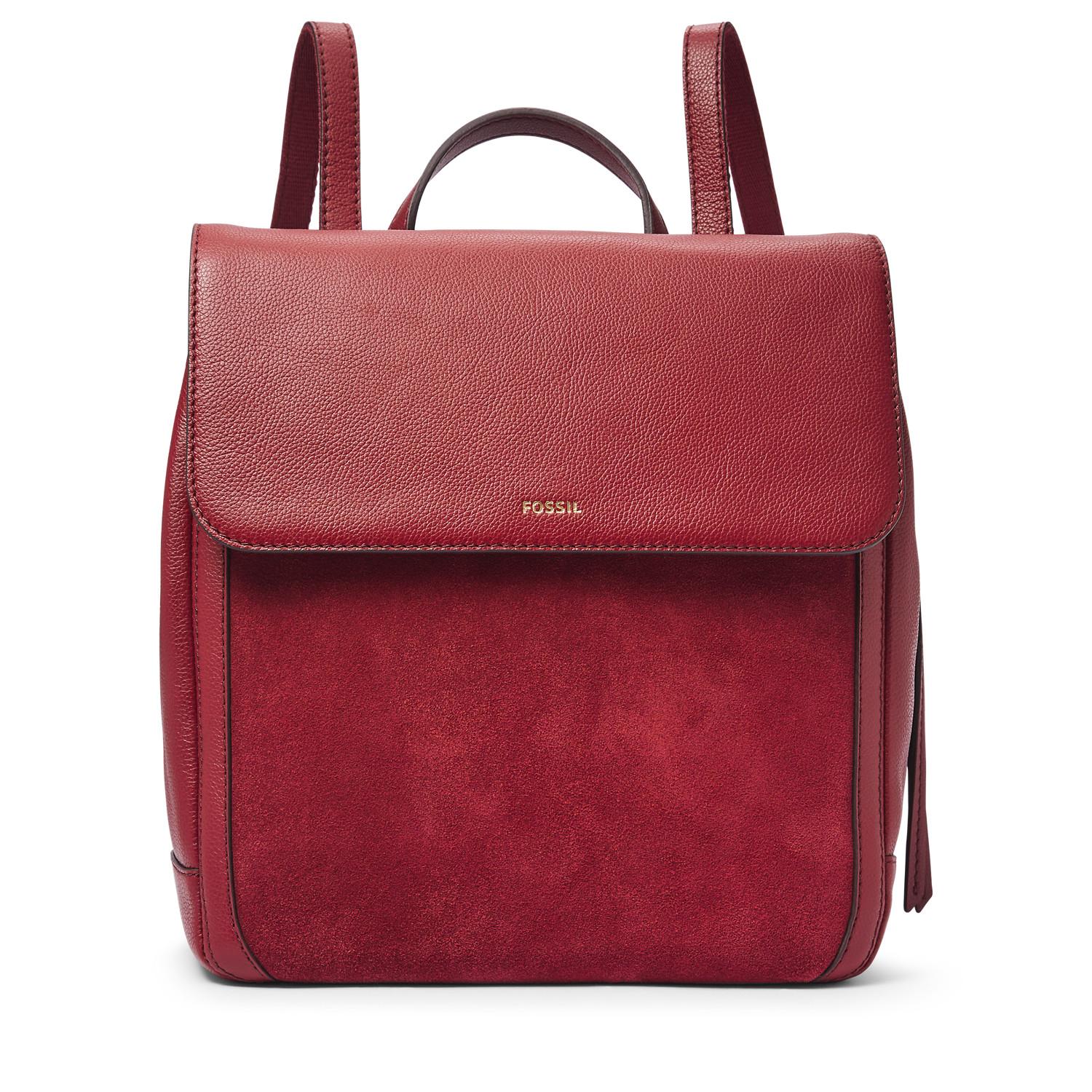 Fossil Claire Backpack in Red Lyst