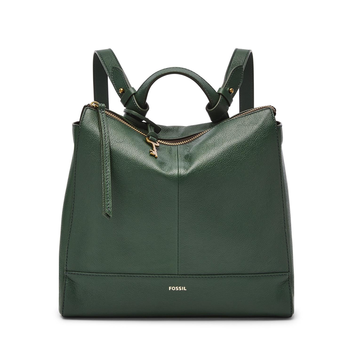 Fossil Elina Leather Convertible Small Backpack in Green Lyst