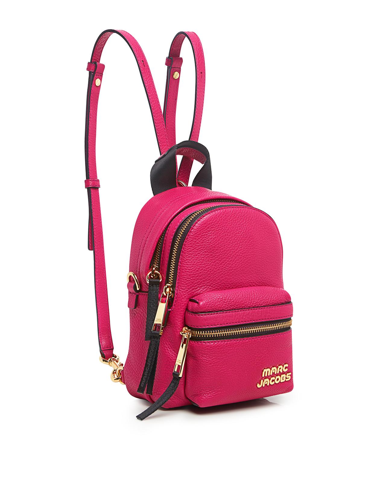 Marc Jacobs Leather Cowhide Micro Backpack in Magenta (Pink) (Pink) Lyst