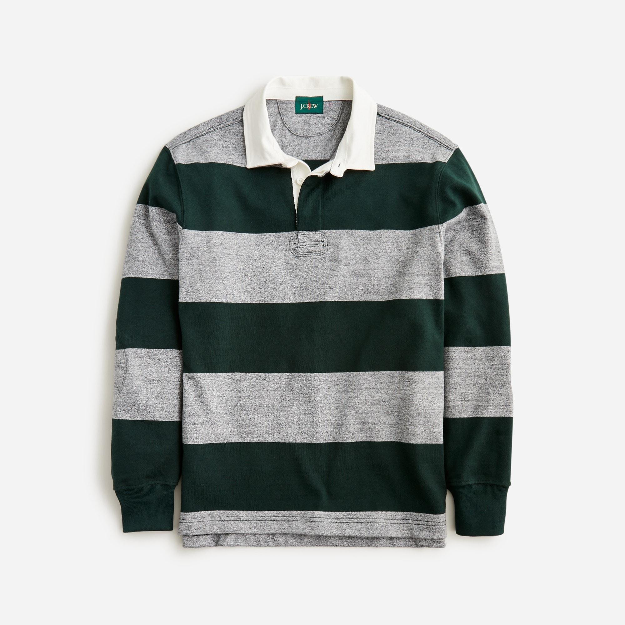 J.Crew Rugby Shirt In Solid in Green for Men Lyst