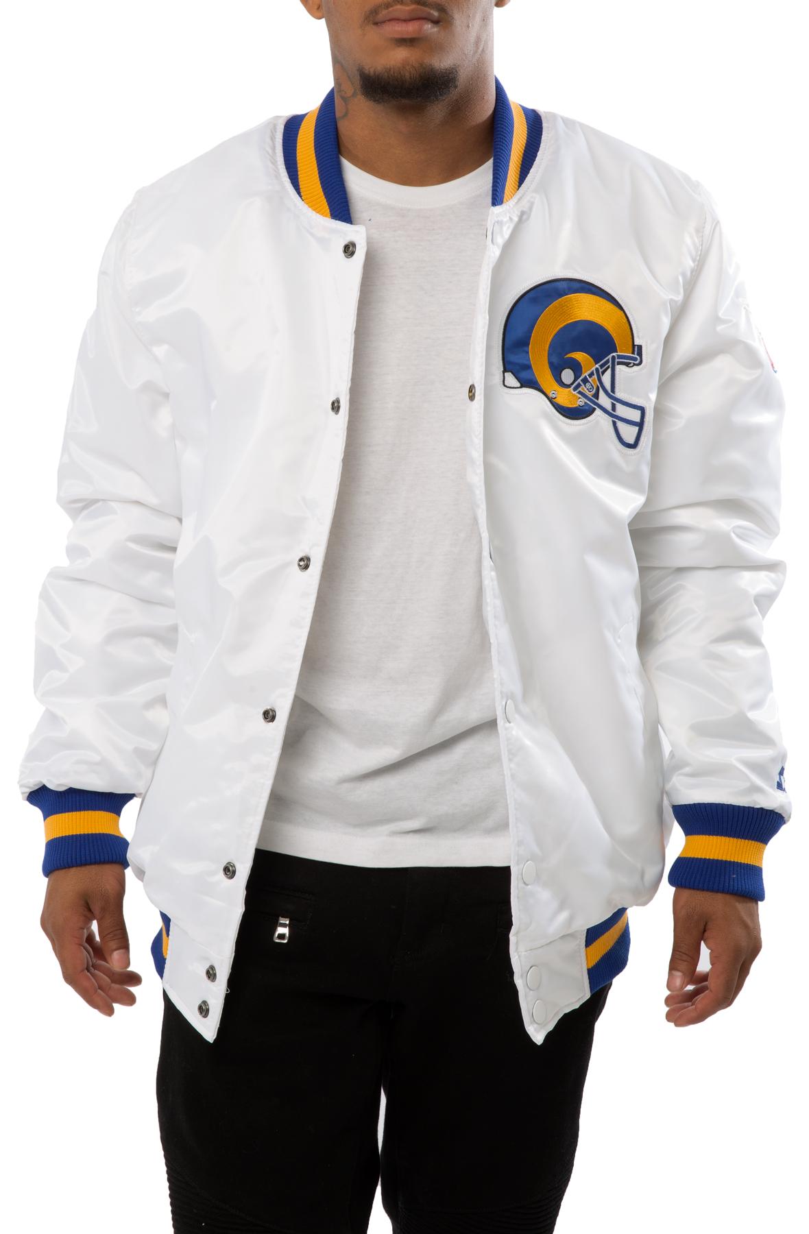 Starter Synthetic Los Angeles Rams Jacket in White for Men Lyst
