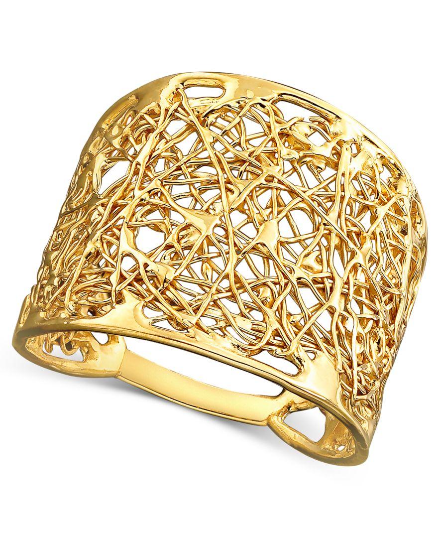 Macy's 14k Gold Wire Filigree Ring in Metallic Lyst