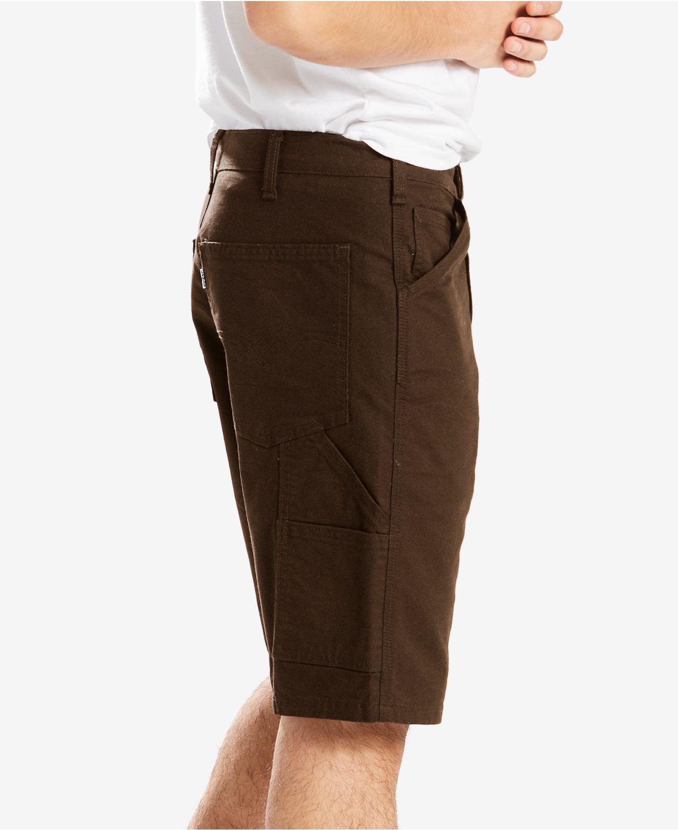 Levi's Cotton Loose Fit Stretch Carpenter Shorts in Brown for Men Lyst