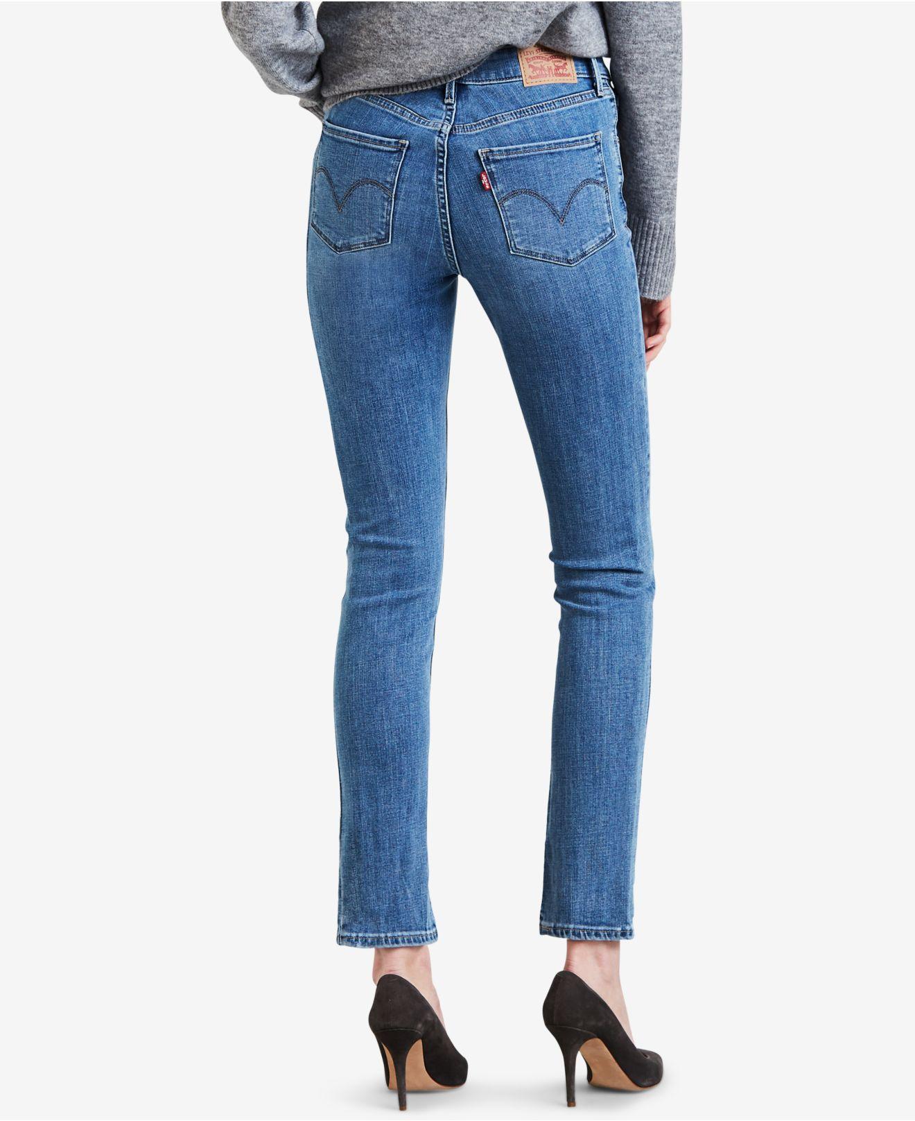 Levi's Denim Classic Mid Rise Skinny in Blue Lyst