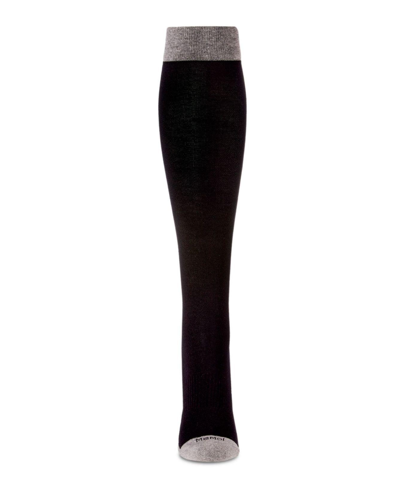Memoi Synthetic Compression Socks in Black Lyst