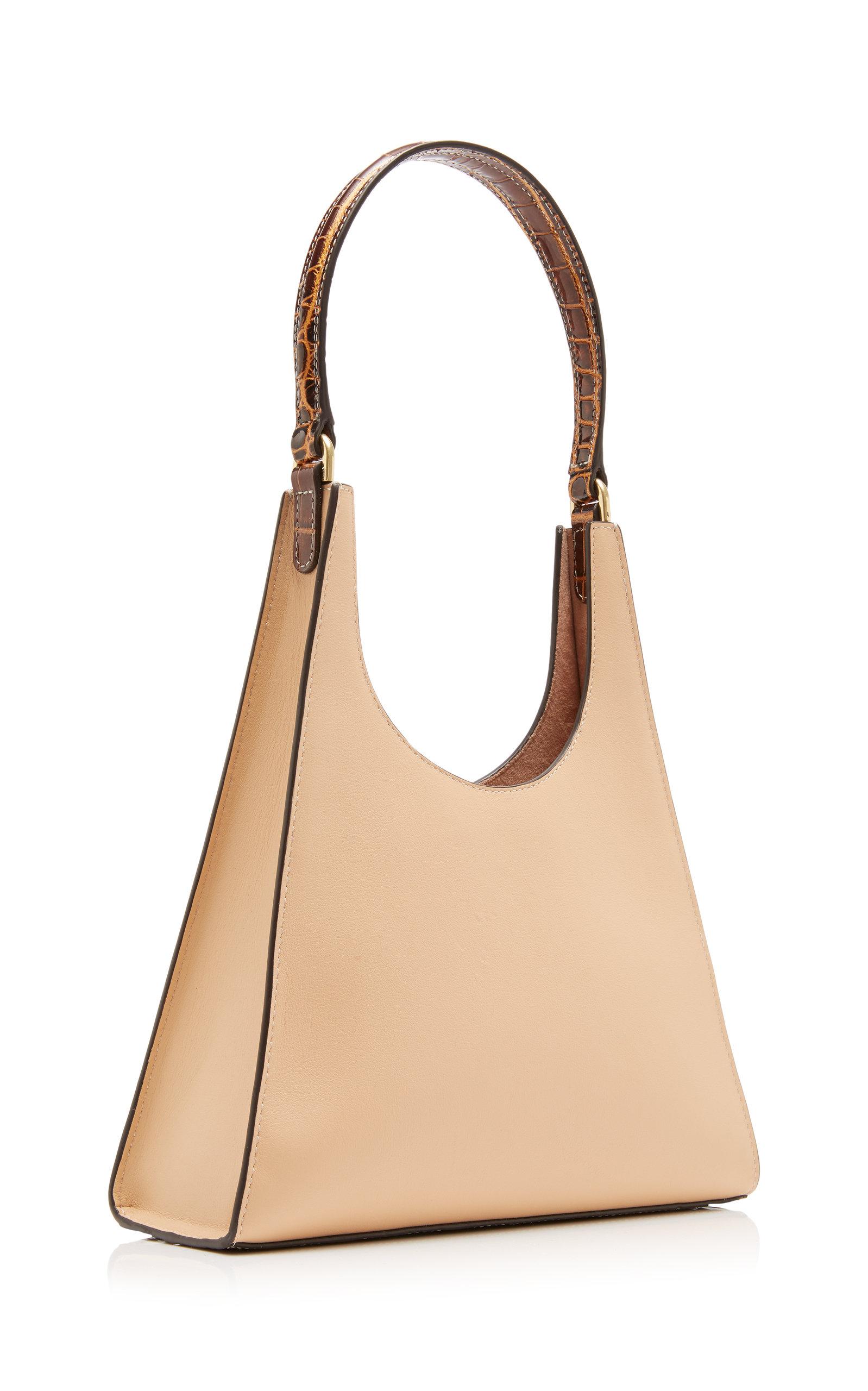 Staud Rey Quilted Leather Shoulder Bag IUCN Water