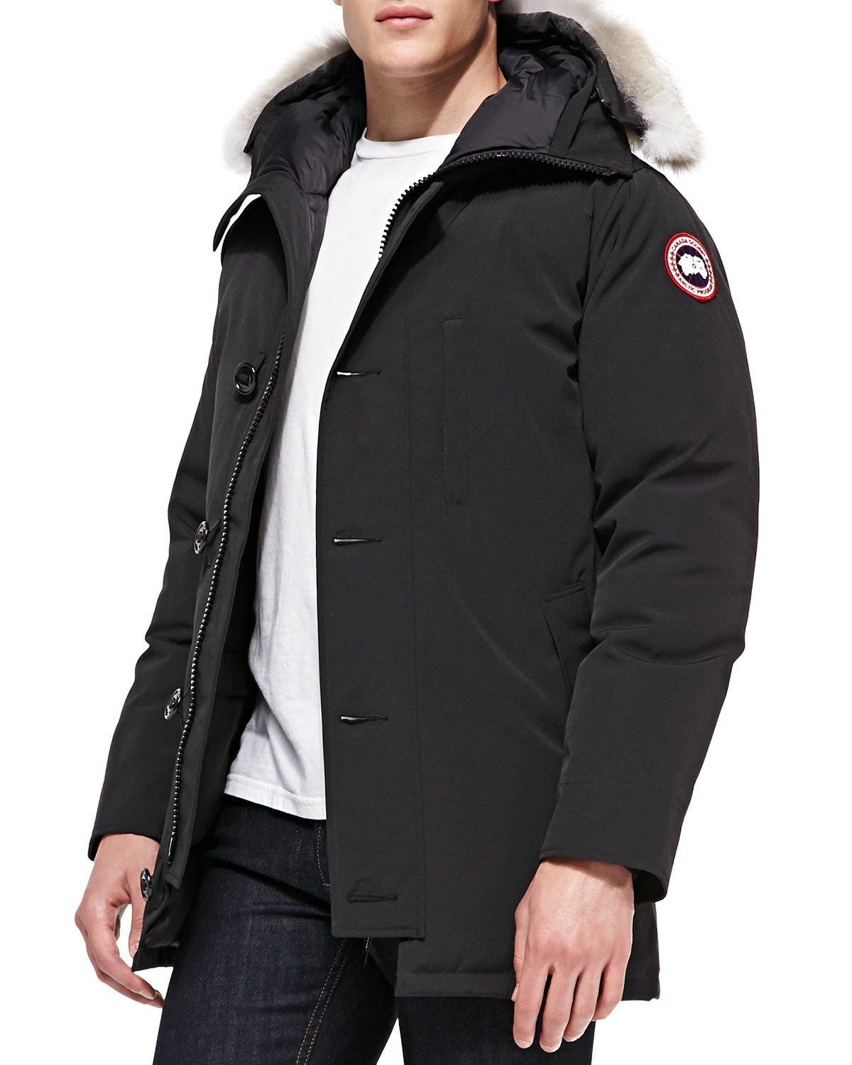 Canada Goose Chateau Arctictech Parka With Fur Hood in Black for Men