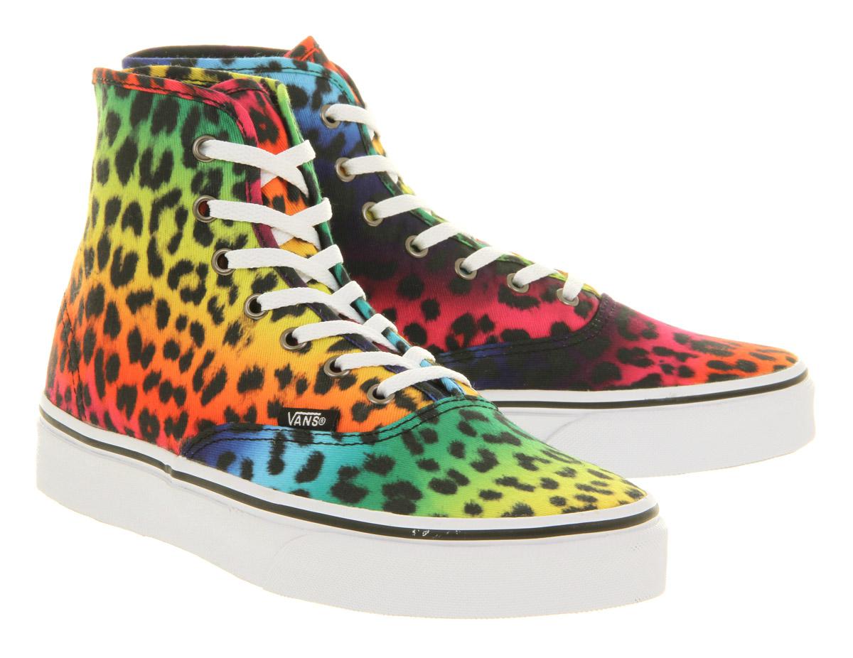 Vans Authentic Hi Leopard Black Rainbow for Men Lyst
