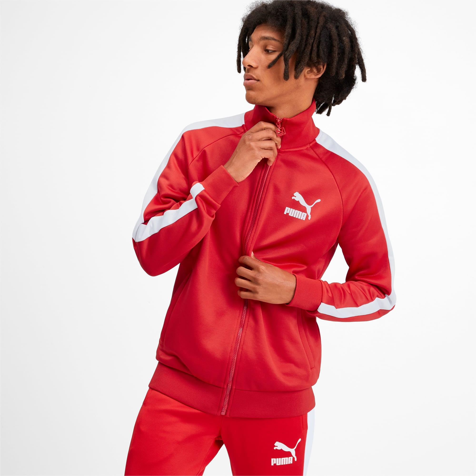 PUMA Synthetic Iconic T7 Men's Track Jacket in 11 (Red) for Men Lyst