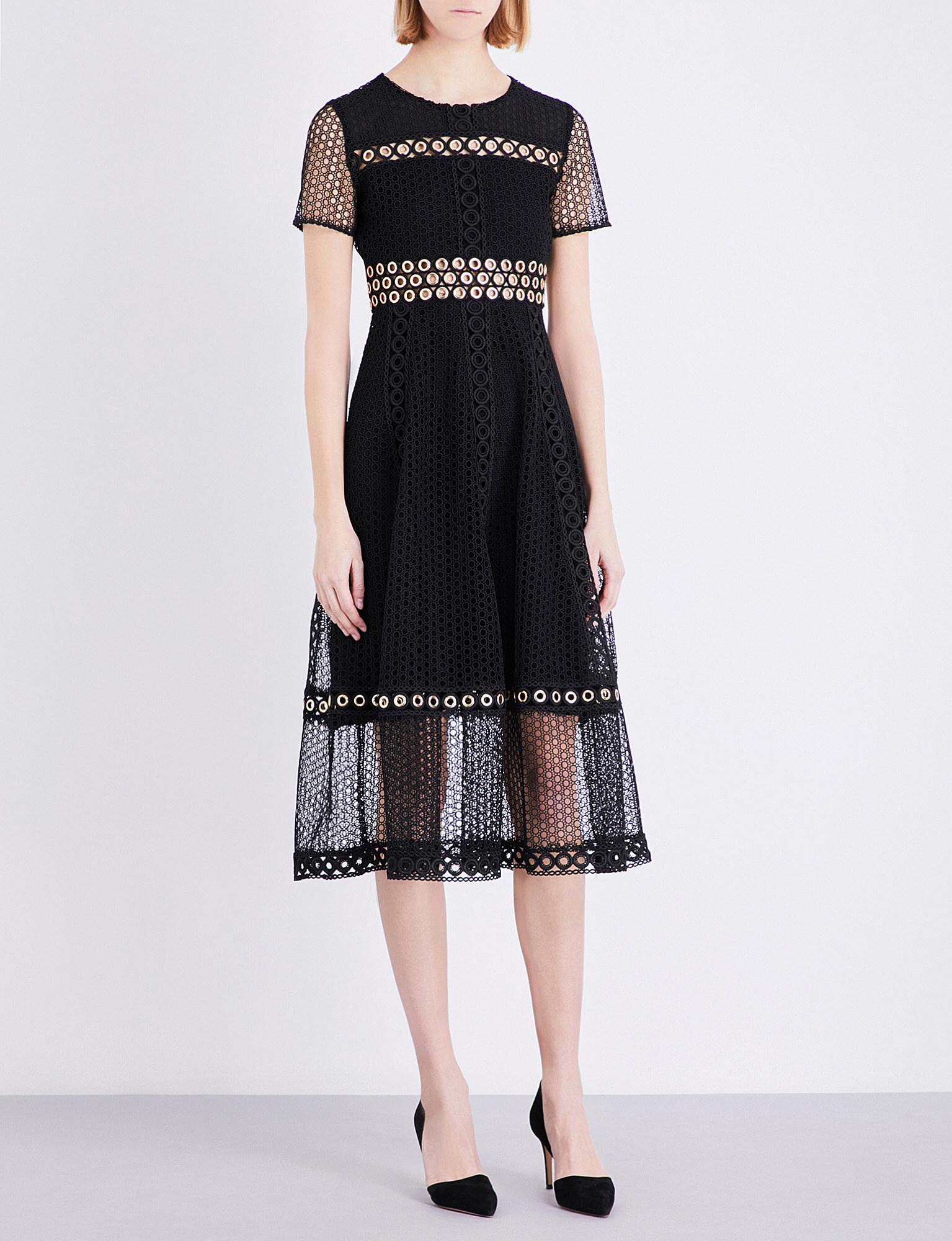 Maje Rome Lace Dress in Black Lyst