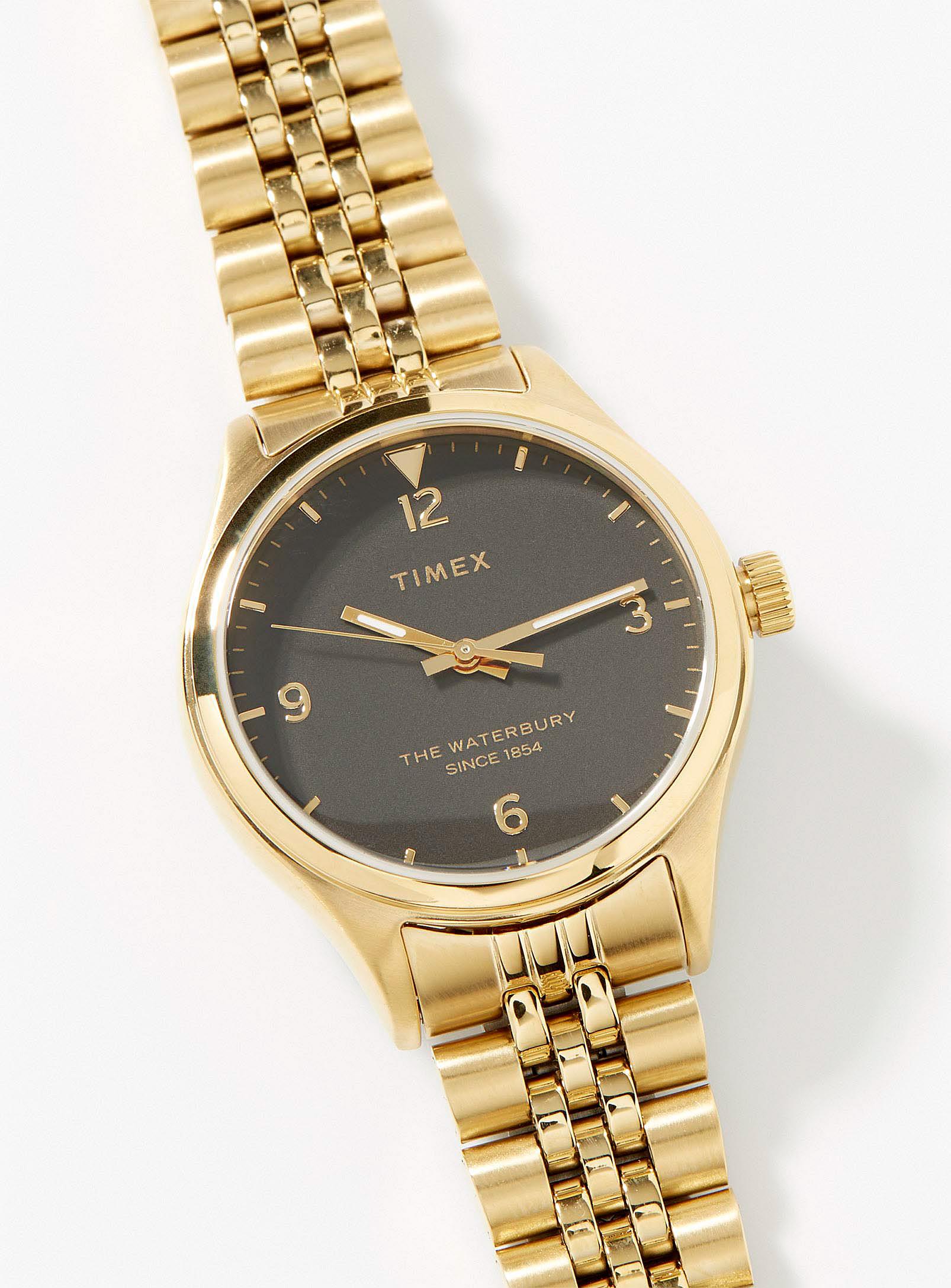 Timex Waterbury Gold Watch in Metallic Lyst