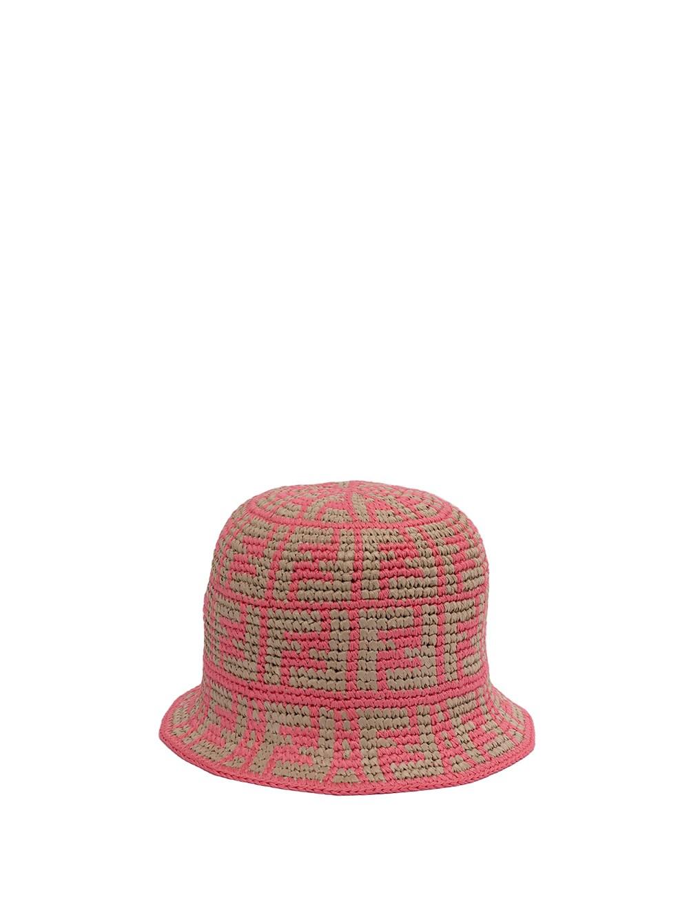 Fendi Rafia Bucket Hat in Pink Lyst