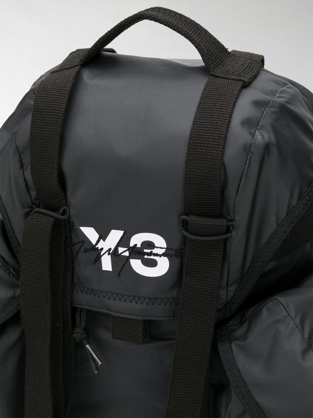 Y3 Xs Utility Logo Print Backpack in Black for Men Lyst
