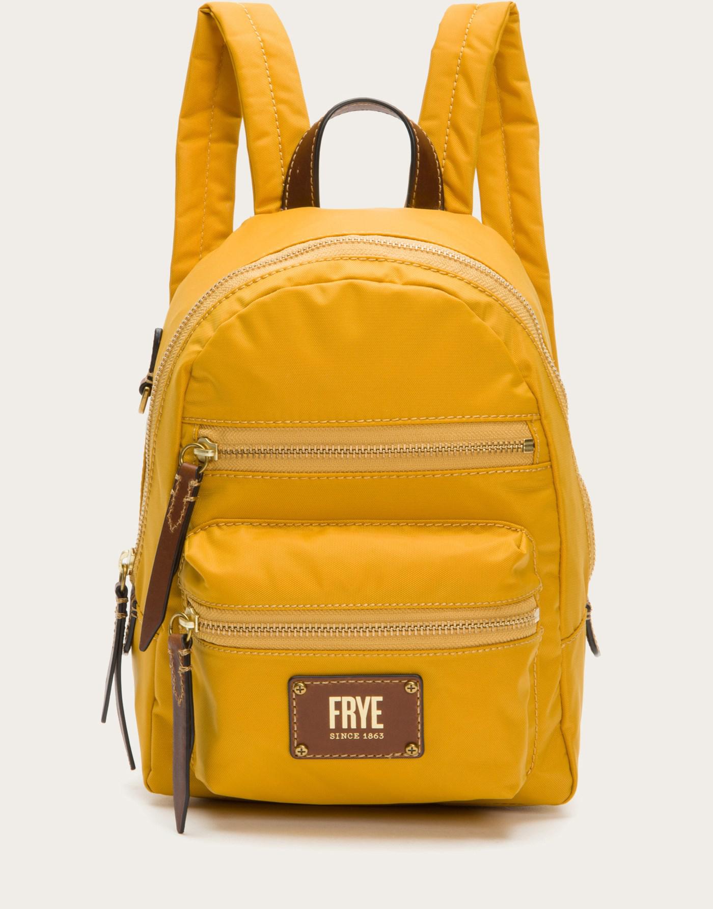 Frye Leather Ivy Mini Backpack in Yellow Lyst