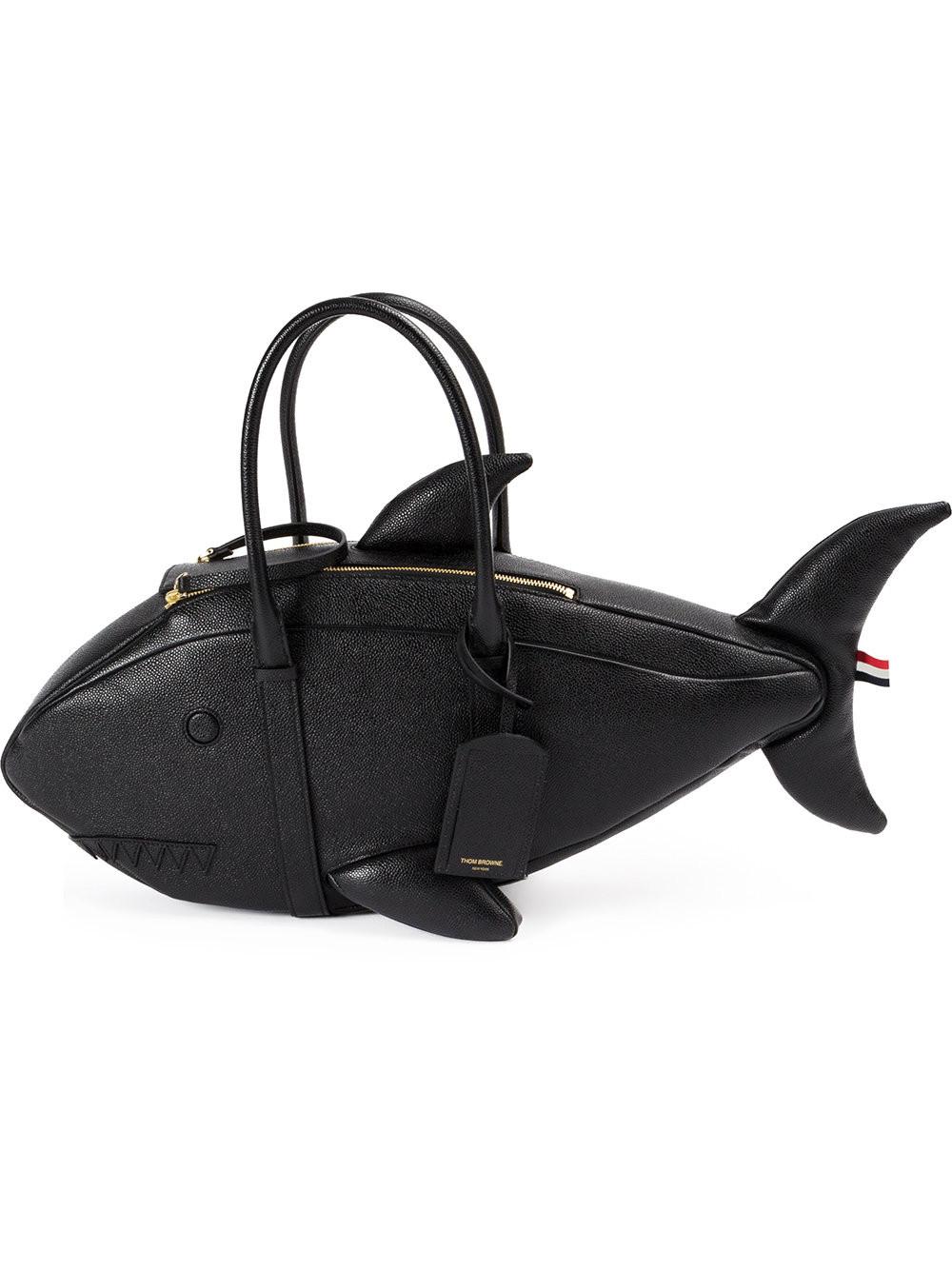 Thom browne Shark Tote Bag in Black Lyst