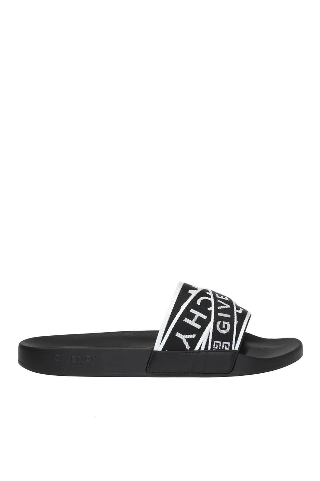 Givenchy Branded Slides in Black & White (Black) for Men Save 45 Lyst